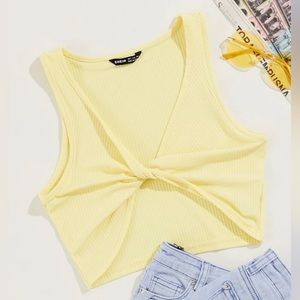 Yellow Crop Top